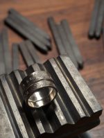 白銅指紋戒指-基本款：圖片 5